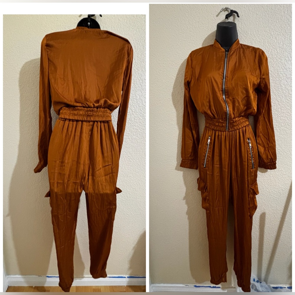 Two pieces Brown jacket and pants NWT